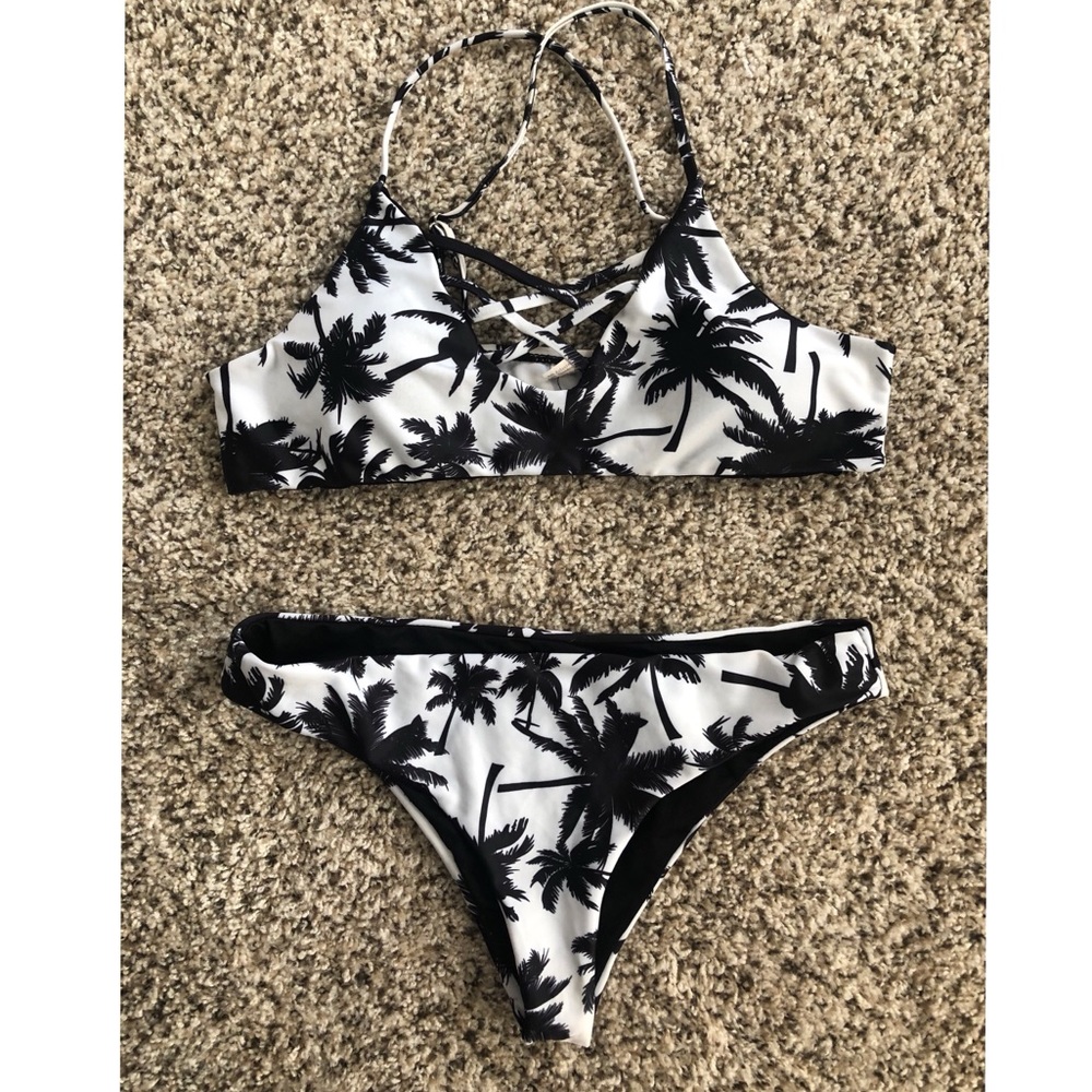 Palm Tree Bikini Set